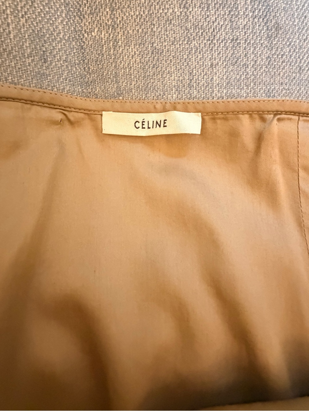 Celine Phoebe Philo Khaki Wrap A-Line Skirt size 36. - Picture 3 of 3